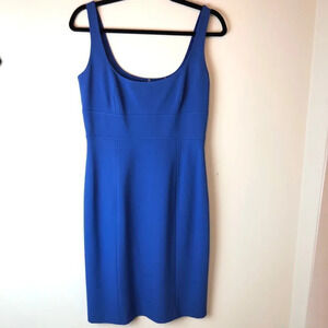 Elie Tahari | Blue Sleeveless Sheath Dress Small